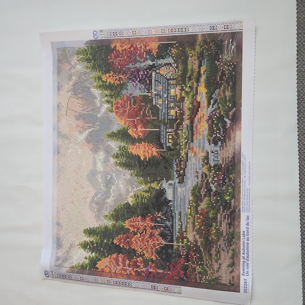 COMPLETED Diamond art landscape 52x42cm